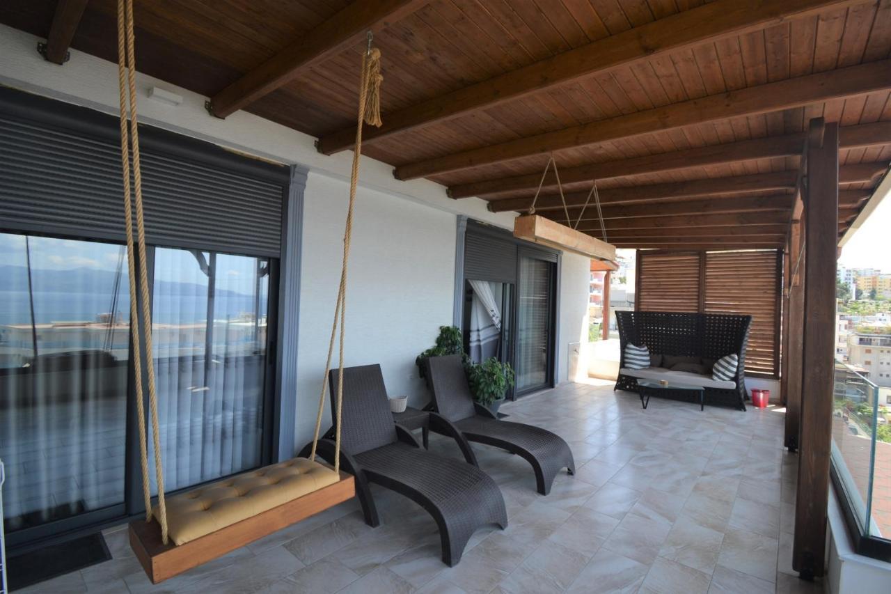 Apartmán Luxury Penthouse B&E Sarandë Exteriér fotografie