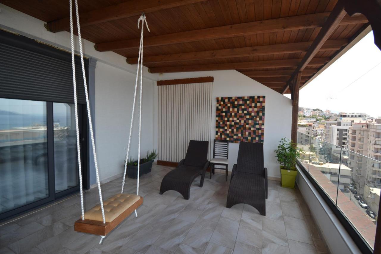 Apartmán Luxury Penthouse B&E Sarandë Exteriér fotografie
